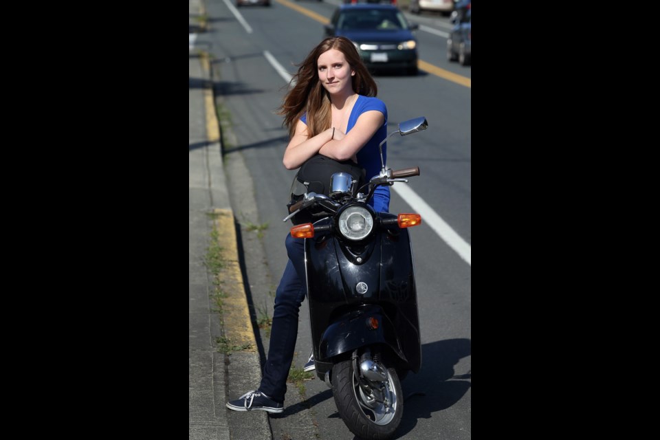 It was &Ograve;love at first sight&Oacute; says Liz Fennell, after hopping on her first scooter three years ago. It felt safe and right and she has never looked for another mode of transportation.