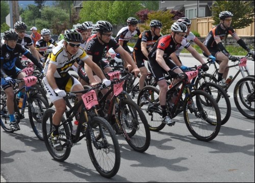 Riders blast off the finish line
