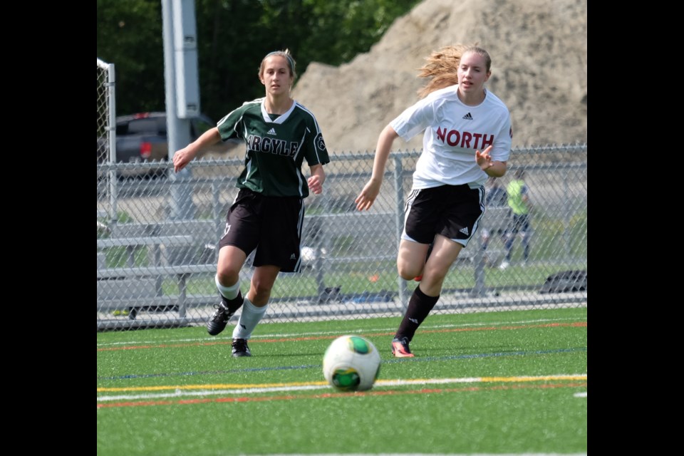 BNW league Bby North vs. North Shore Argyle in first round of zone provincial high school girls soccer playoffs