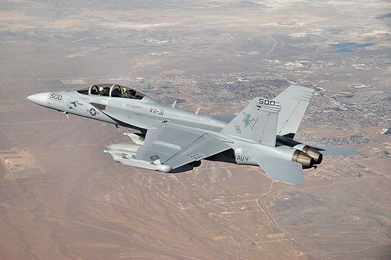 A file photo of a U.S. Navy Boeing EA-18G Growler, which some Greater Victoria residents blame for the mysterious low rumbling noise.