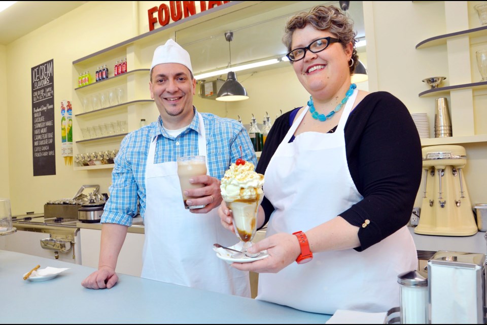 Ron and Roberta LaQuaglia have the scoop on ice cream sundaes and handmade sodas at Glenburn Soda Fountain and Confectionery.