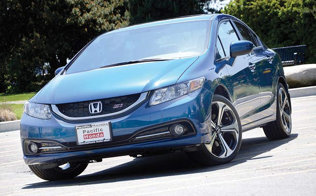 The Honda Civic, shown here in sedan form, also comes in a newly designed coupe that should continue to hold its place as an all-time favourite car for Canadians. It is available at Pacific Honda in the Northshore Auto Mall.