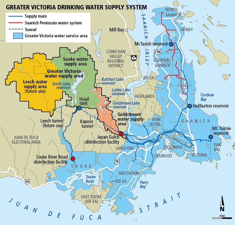 Victoria water supply map