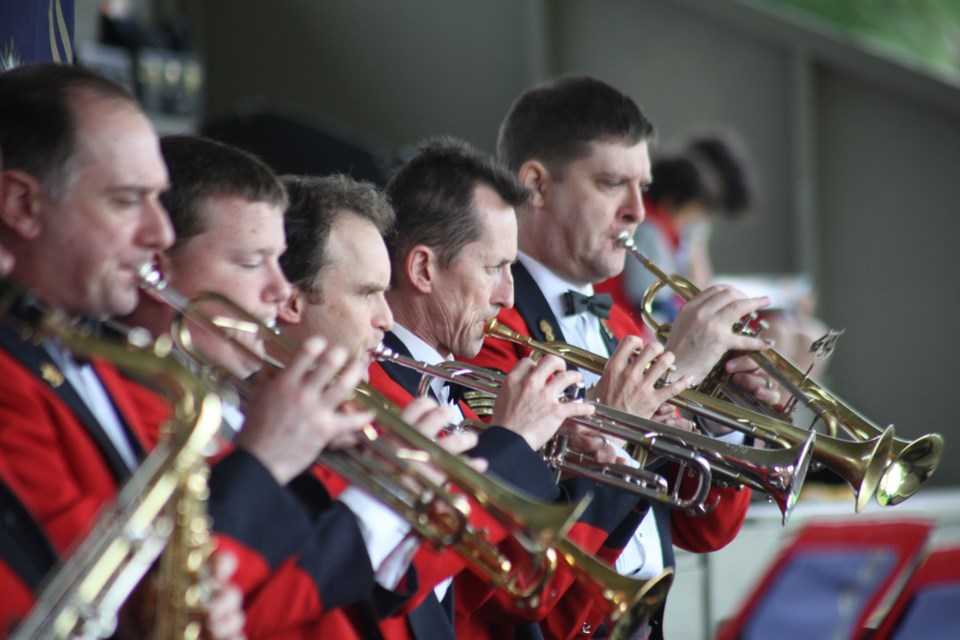 05-19-2014
Royal Westminster Regiment band at the annual anvil salute at Queen's park.
photo Jason Lang