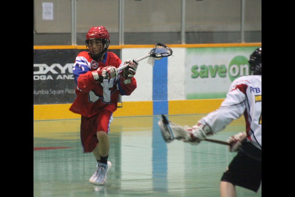 05-17-2014
New West vs. Calgary at the Hyack invitational bantam lacrosse tournament.
photo Jason Lang