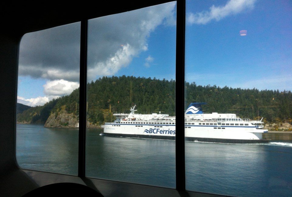 Spirit of British Columbia ferry in Active Pass