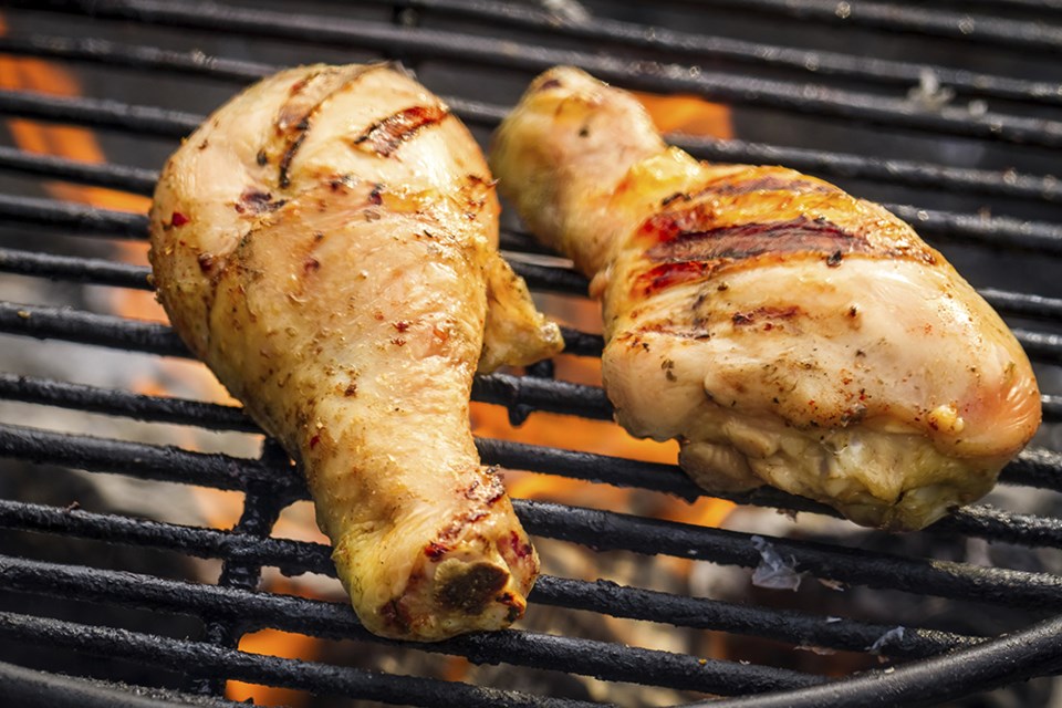 barbecued chicken