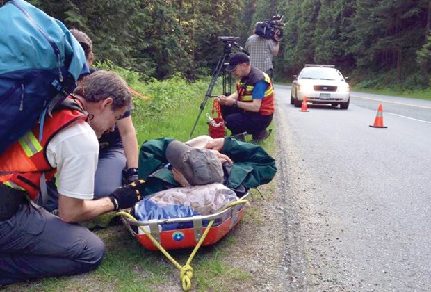 Members of North Shore Rescue assisted an 80-year-old hike off Mount Seymour.