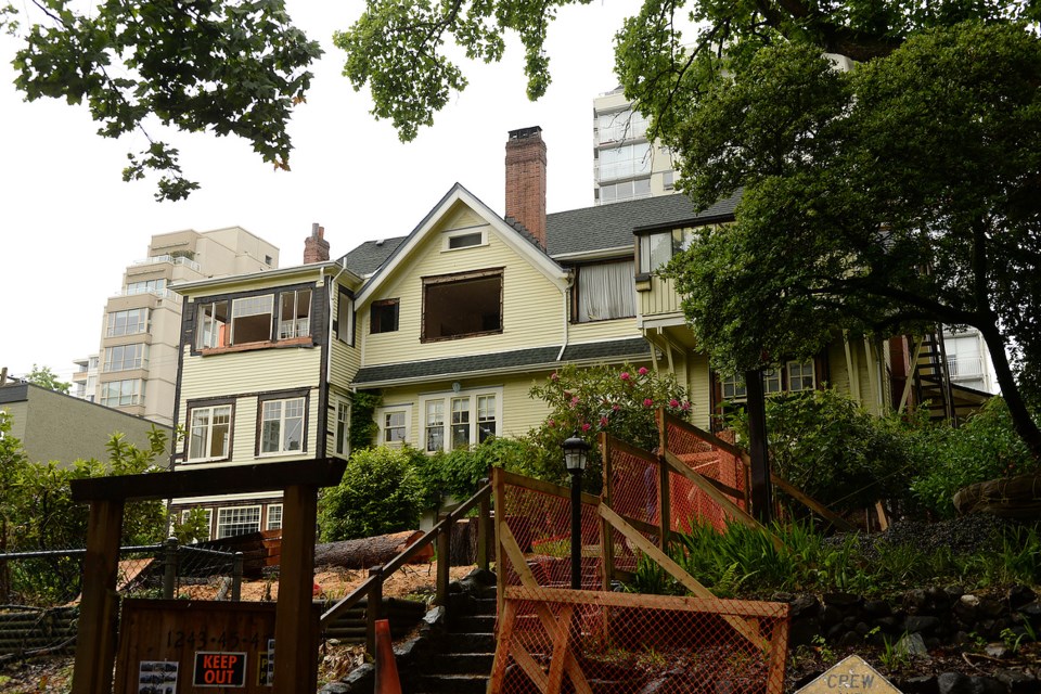 Outside the Legg Residence May 29, 2014. Photo Dan Toulgoet