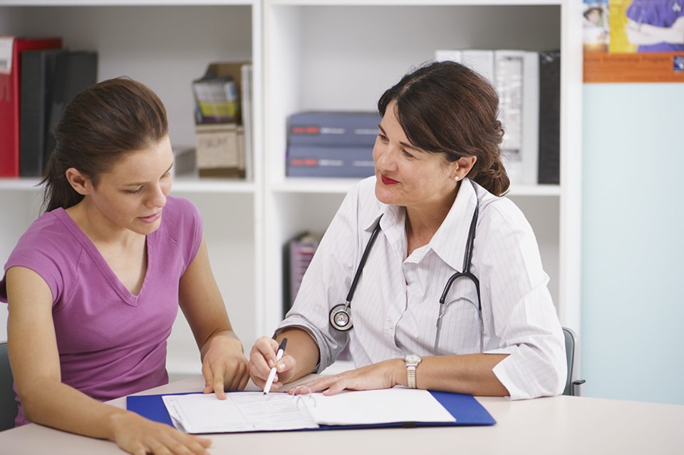 a patient visits her doctor and explained