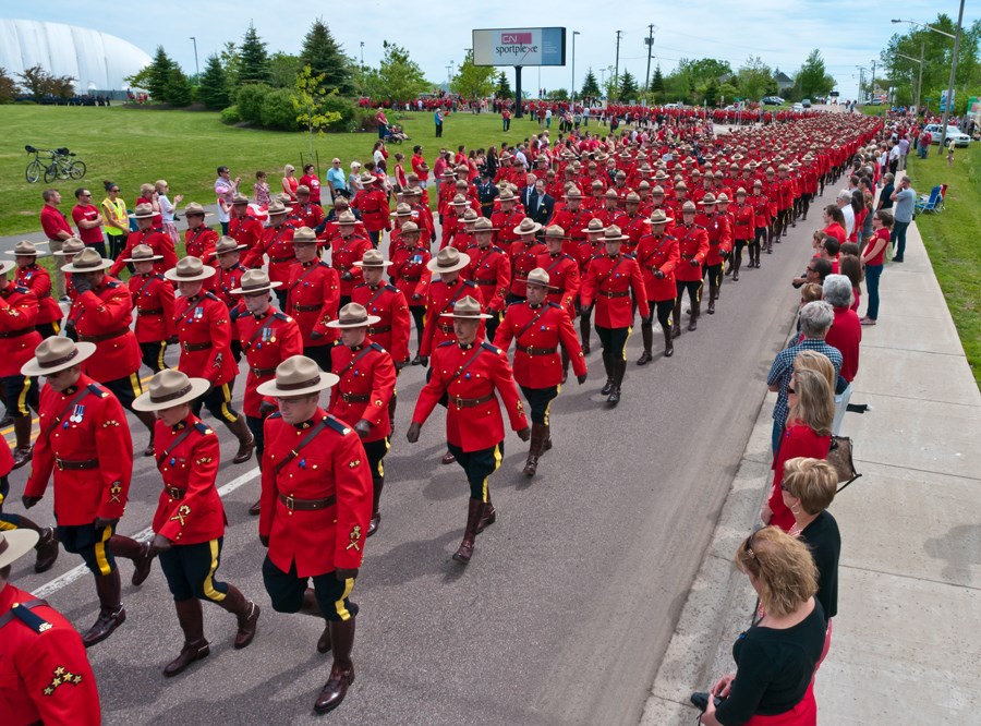 RCMP procession