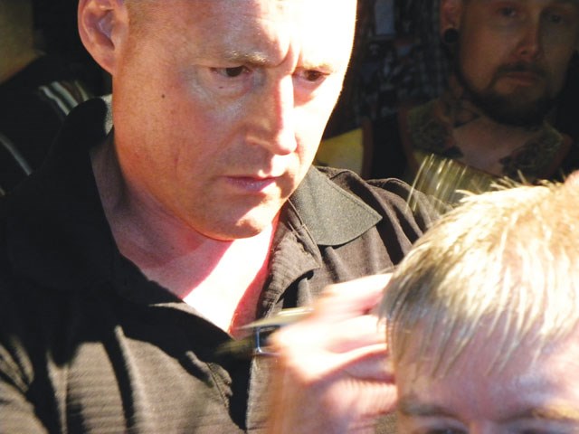 Steveston Barber's Iain Mackelworth tied for first with his fellow Steveston competitor Ryan Lewis in the Battle of the Barbers' Men's Classic category