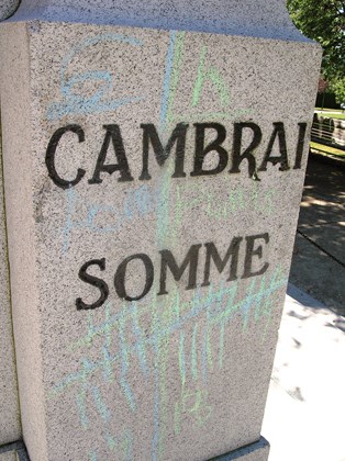 Just days after marking the 70th anniversary of D-Day, North Shore branches of the Royal Canadian Legion were dismayed to see one of North Vancouver's most prominent cenotaphs defaced.