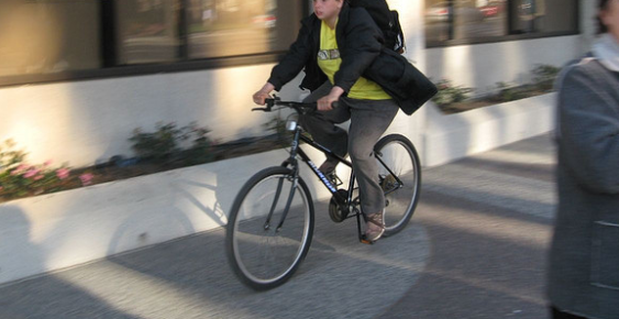 sidewalk cyclists