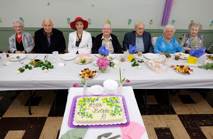 The Sapperton Pensioners Association recently paid tribute to members who have reached the age of 90. This year's crew included: Mabel Wike, Al Vernon, Joanna Zabinsky, Bill Ward, Morgan McGrath, Emily Crawford and Sheila Northrop.