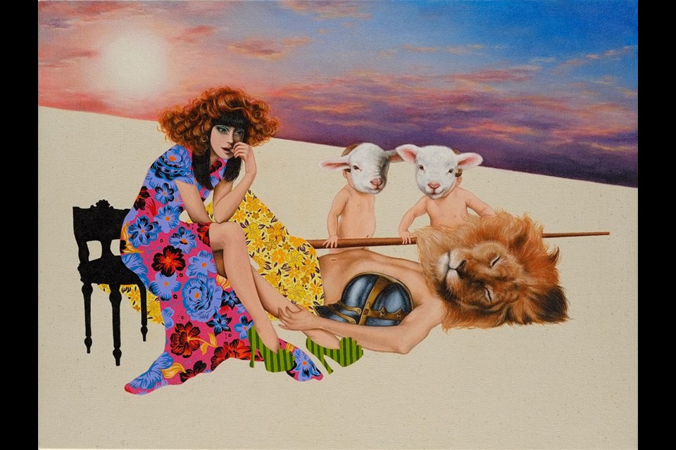 "The Gravity of Venus" from Of Myth and Men, June 19-July 5 at Initial Gallery.