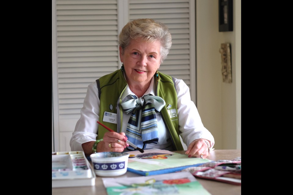 Lucille Loose is a Burnaby artist and a volunteer at YVR.