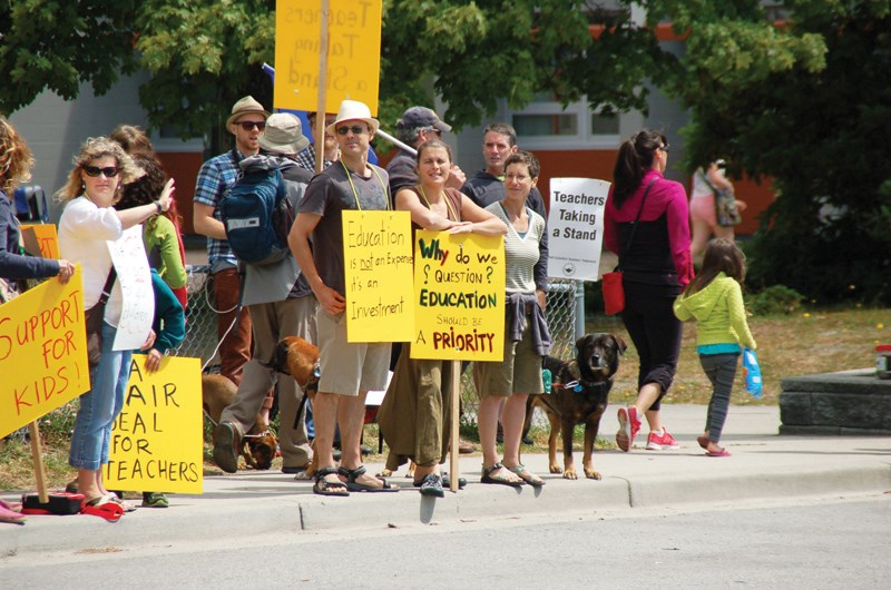 Education rally