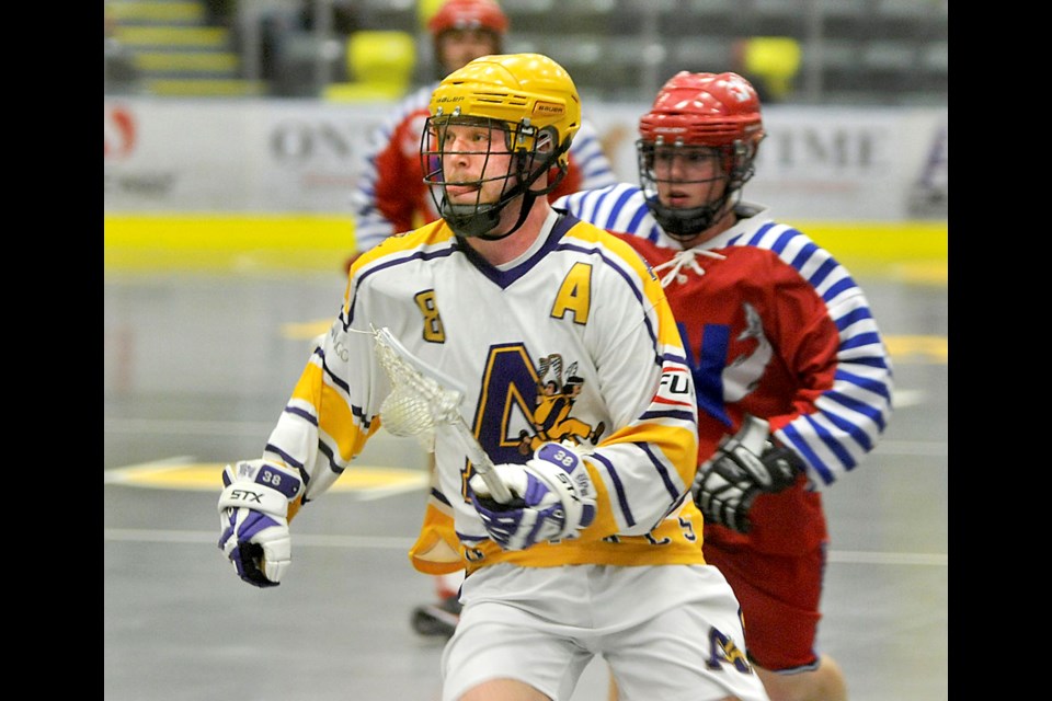061814 - Coquitlam, BC
Chung Chow photo
Junior A Lacrosse at Coquitlam Rec Centre
Coq Adanacs (yellow) vs NW Salmonbellies (red)
