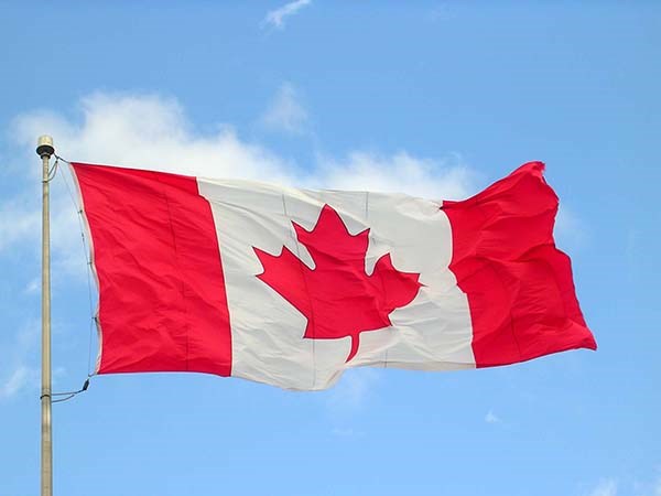 The Canadian flag, Richmond, B.C.