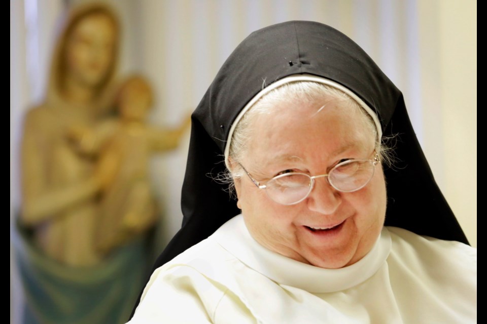 Sr. Mary Peter, a cloistered Dominican sister at Blessed Sacrament Monastery in Farmington Hills, Michigan,