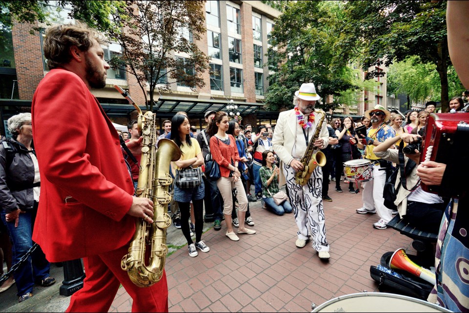 Make Music Vancouver once again takes over Gastown as singers, bands and the odd orchestra perform for free on the streets, sidewalks, storefronts and city squares along Water Street between Cordova and Carrall June 25, 5 to 10 p.m. Details at makemusicvancouver.ca.
