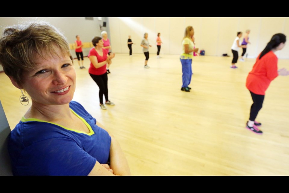 Claire Handley, owner of Studio VZF, says the Latin cadence of Zumba is infectious, danceable and joyful.