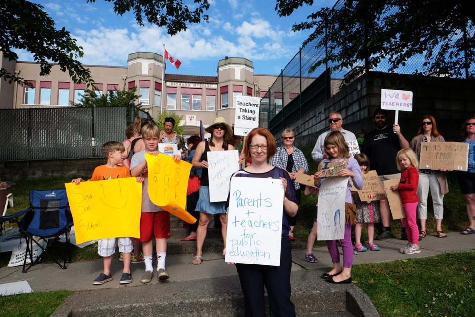 Parents on the picket line 2014