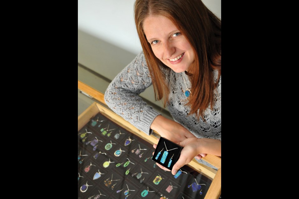 Paige Davis, owner of Spirit Glass Design, will be selling her colourful creations at the Canada Day Craft Fair on July 1 at Waterfront Park.
