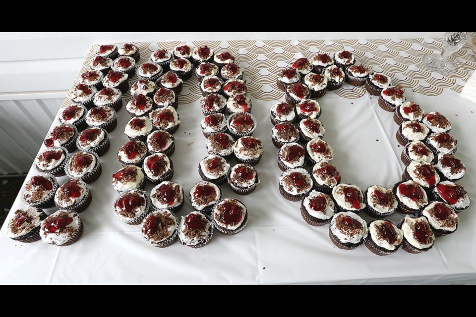 Cupcakes for Anna Bereti's 100th Birthday party Saturday. Citizen photo by Brent Braaten June 28 2014