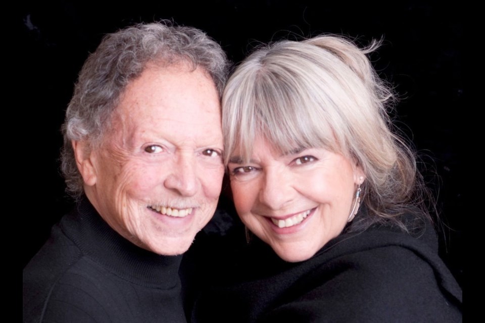 Musician Paul Horn with his wife, singer Ann Mortifee.