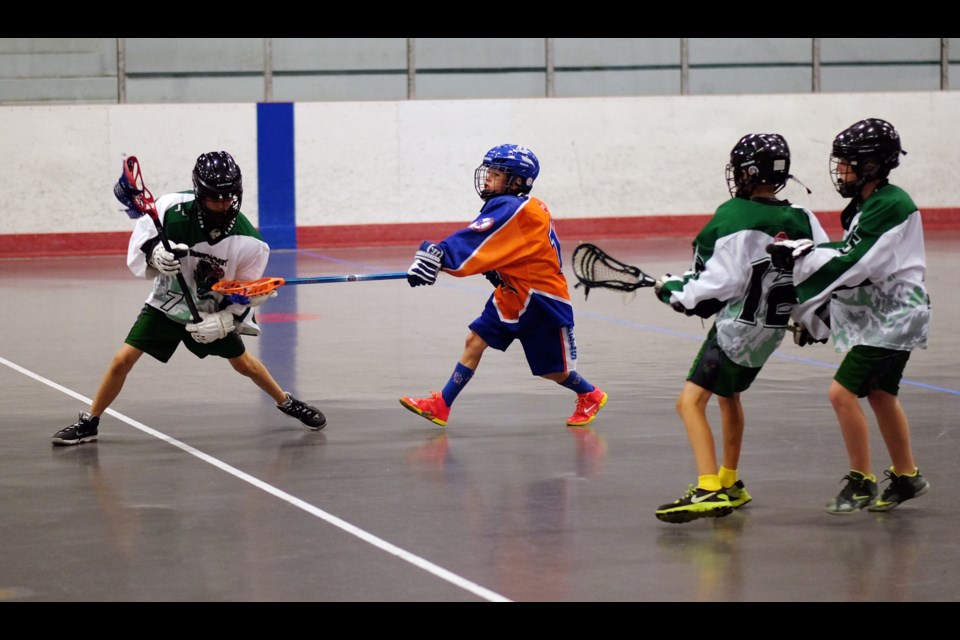 Bby Tier 1 lacrosse vs Surrey at Jack Crosby memorial novice all star tourny at Kensington