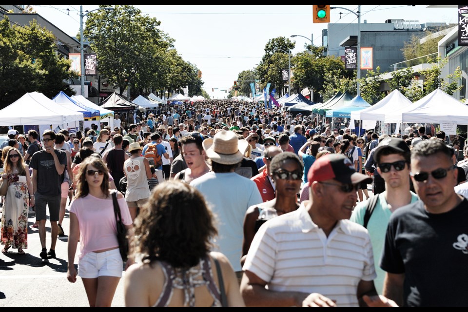 The crowds! The bands! The smell of aging hippies mingling with young folk! The fourth annual Khatsahlano Street Party has something for everyone. Highlights of the city’s largest free music and arts festival, which runs along West Fourth from Burrard to Macdonald, July 12, 11 a.m. to 9 p.m., includes art displays, activities and performances from Lightning Dust, the Evaporators, the Shilohs, Cool, Tough Age, Bend Sinister, the Grapes of Wrath and the Poppy Family Experience featuring Susan Jacks and members of the New Pornographers and Black Mountain, among dozens of others. Details at khatsahlano.com.