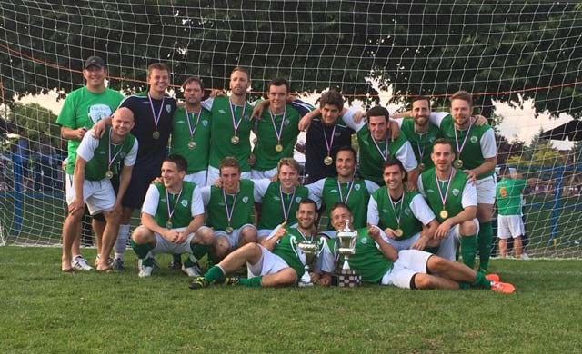 The winning 2014 Nations Cup men's open team from Ireland, who defeated India 1-0 in the final.