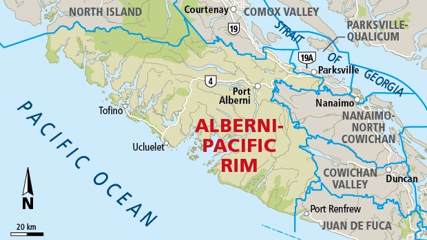 Alberni-Pacific Rim riding map