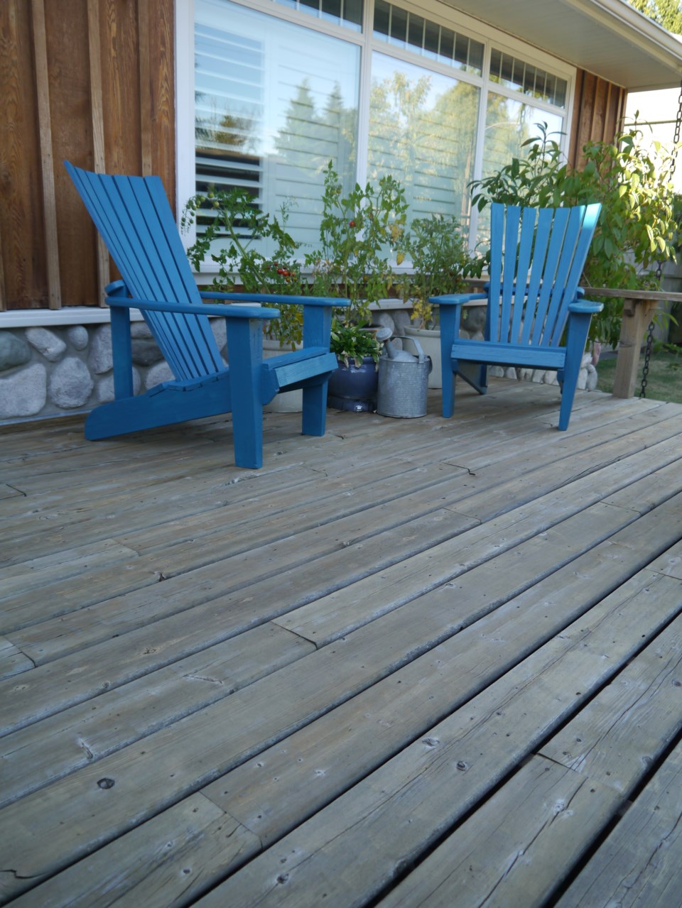 The front deck with our 