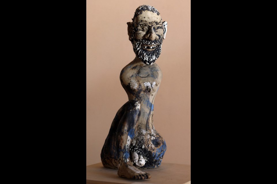 Cultural Worker, fired ceramic by David Toresdahl