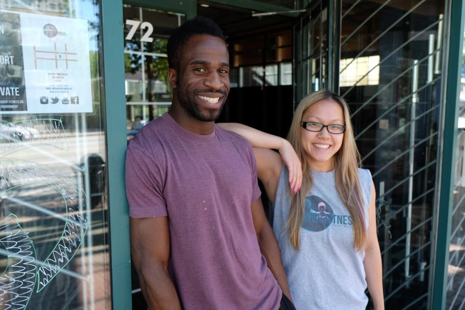 Open for business: Johny Dyer and Arianne Liu took a chance on their dream, and, after a year-and-a-half, it’s starting to pay off. The pair own Dyer Fitness, a hybrid gym, which offers members a friendly, social atmosphere to work out and improve their fitness.