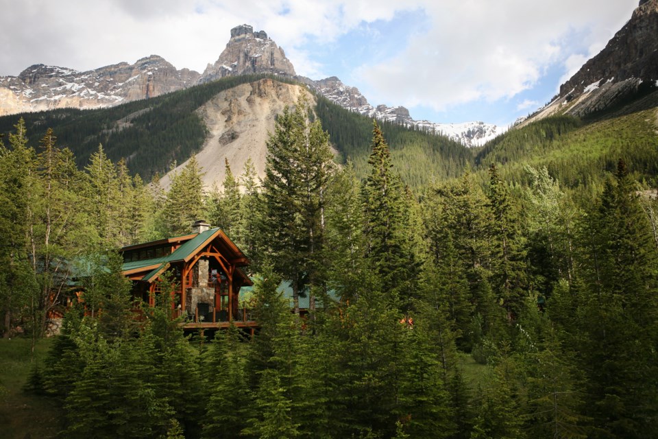 Cathedral Mountain Lodge is tucked in the heart of the Canadian Rockies. Photo Joshua McVeity