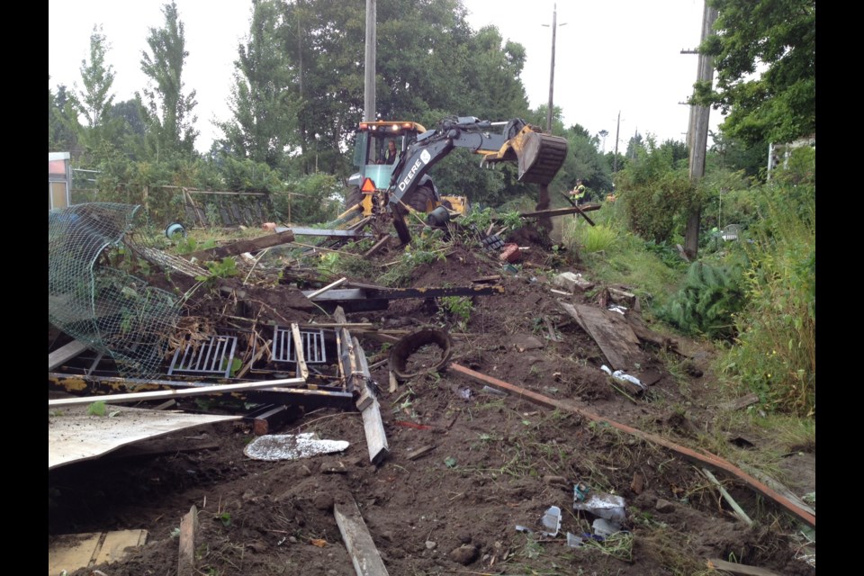 Canadian Pacific begins clearing its property along Arbutus Corridor. Photo Dan Toulgoet