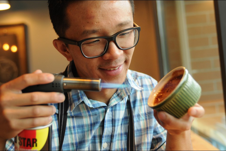 Daniel Wong ditched his job painting cars to open up Crackle Crème, which specializes in crème brûlée.