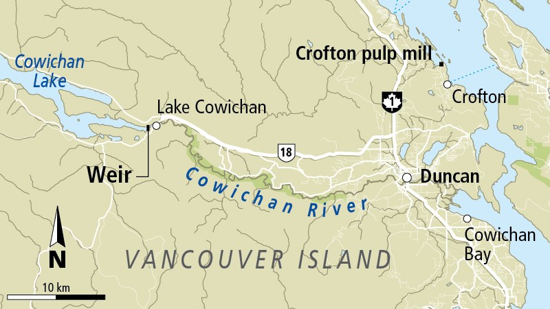 Cowichan River map