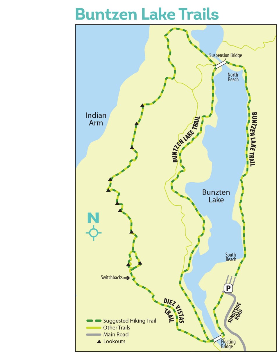 buntzen lake map