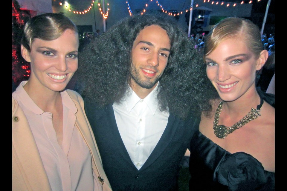 Ellyse Anderson, Creed Williams and Alecsa Nelson modelled fall fashions from Bacci and Boboli at third La Dolce Vita fundraiser.