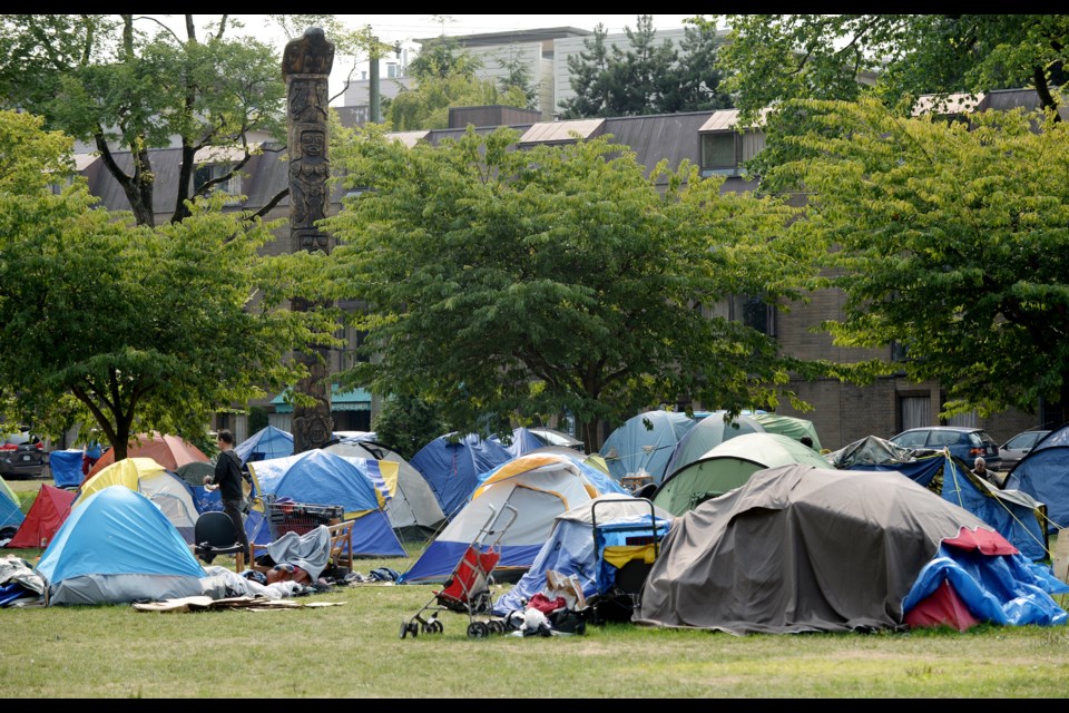 The Oppenheimer park tent city on Aug. 22, 2014. Photo Jennifer Gauther