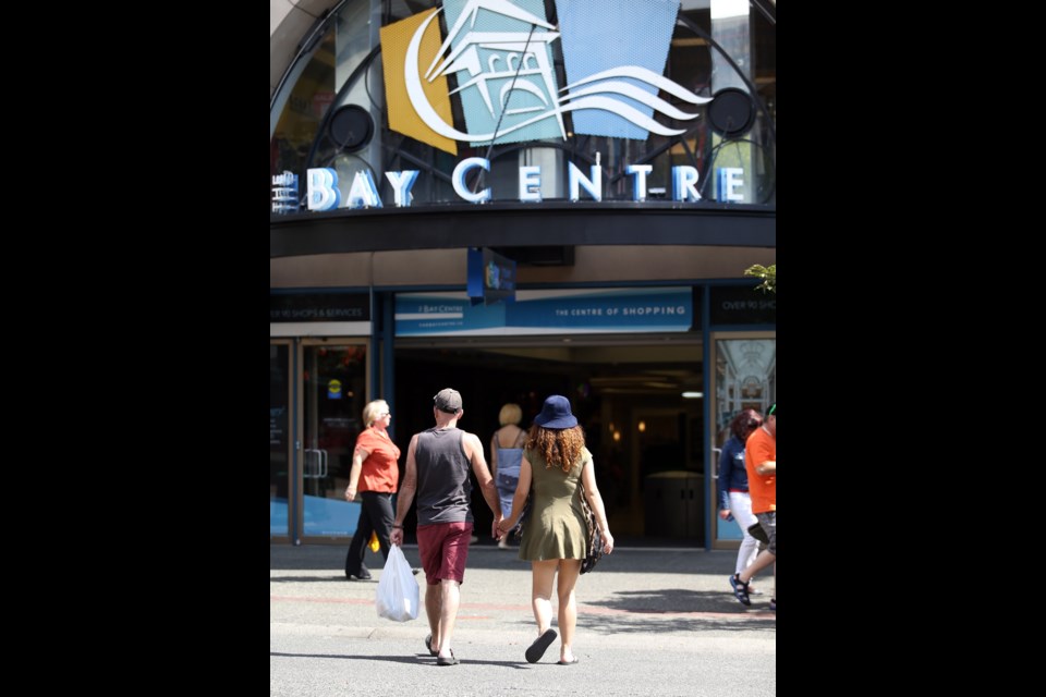 The Bay Centre on Douglas Street in downtown Victoria.