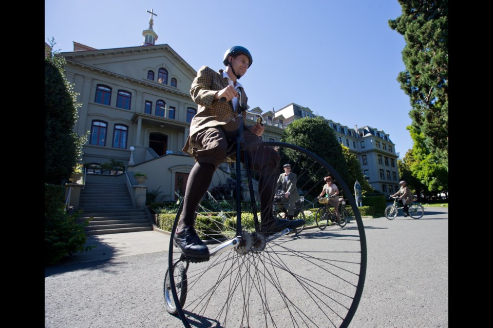 This year's Tweed Ride starts from the legislature at noon Saturday.