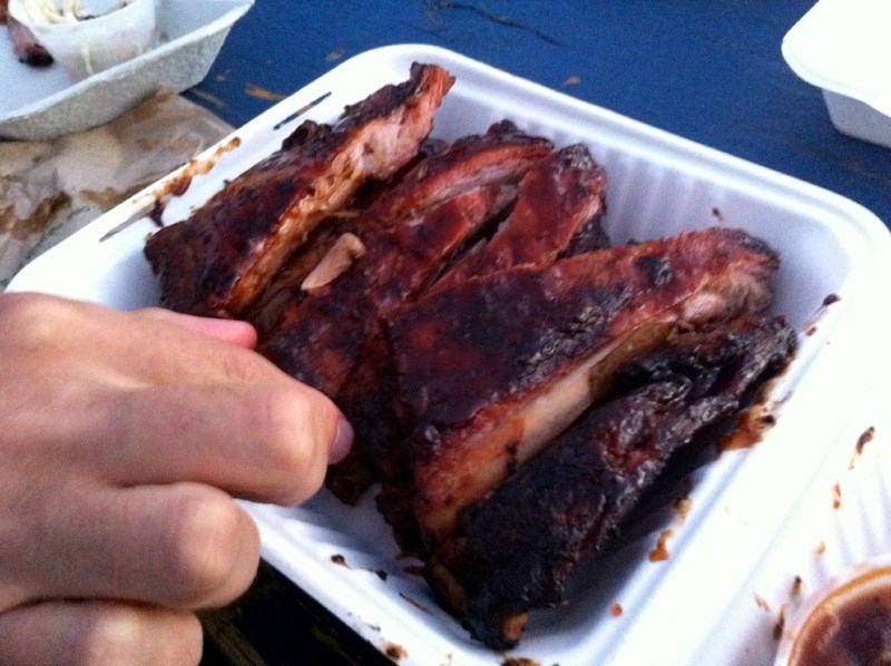 Esquimalt Ribfest rack of pork ribs. Sept. 13, 2014.