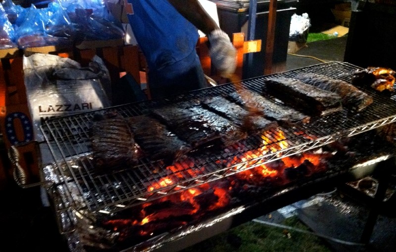 Esquimalt Ribfest grill. Sept. 13, 2014.