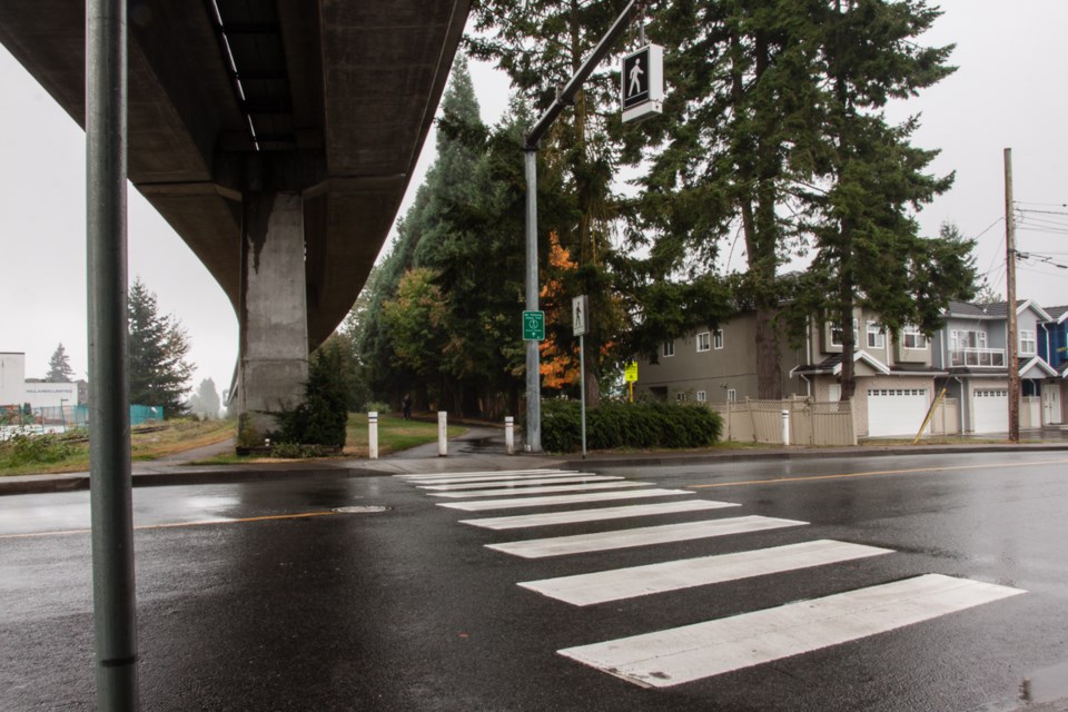 Crosswalk on Nelson near Imperial